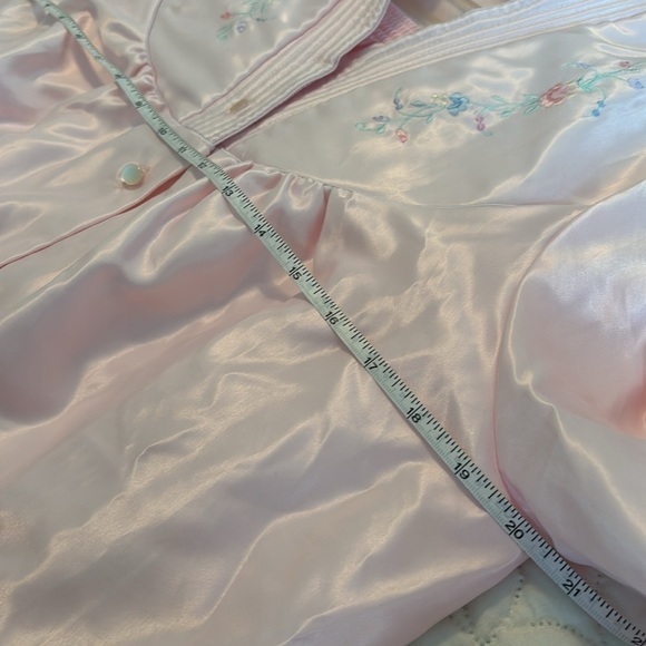 Barbizon Satin-Feel outside Soft Brushed Cotton Inside Pajamas Size Small - Picture 10 of 15